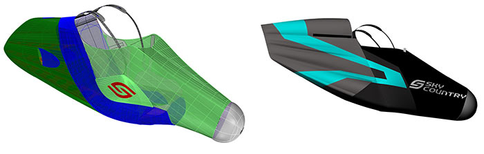 3-D модель спортивного кокона